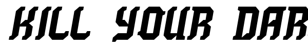 Kill your darlings font preview